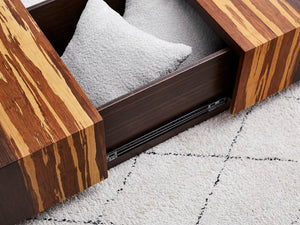 Greenington Azara Solid Bamboo Storage Coffee Table with Tiger Grain Accents for Modern Living Sable GA0014SA-M
