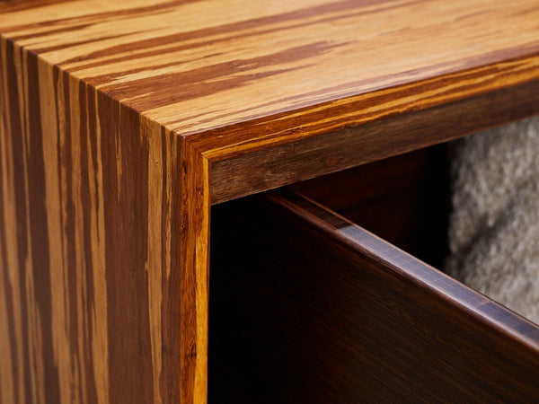 Greenington Azara Solid Bamboo Square Coffee Table with Hidden Storage for Modern Living Rooms Sable GA0014SA