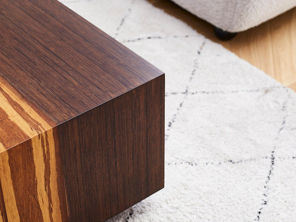 Greenington Azara Solid Bamboo Square Coffee Table with Hidden Storage for Modern Living Rooms Sable GA0014SA
