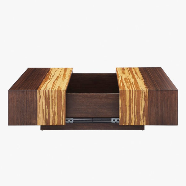 Greenington Azara Solid Bamboo Square Coffee Table with Hidden Storage for Modern Living Rooms Sable GA0014SA
