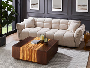 Greenington Azara Solid Bamboo Square Coffee Table with Hidden Storage for Modern Living Rooms Sable GA0014SA