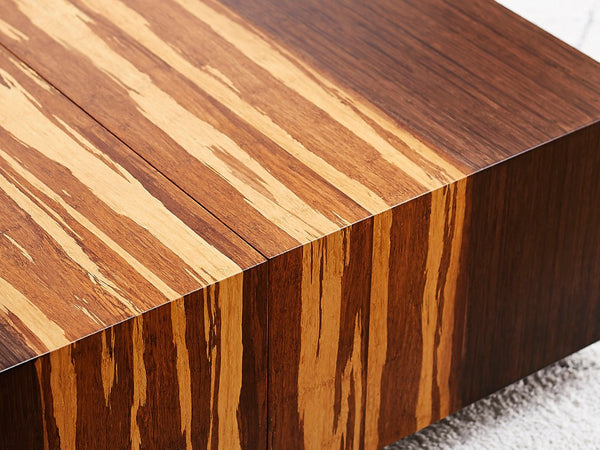 Greenington Azara Solid Bamboo Square Coffee Table with Hidden Storage for Modern Living Rooms Sable GA0014SA