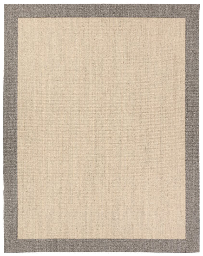 Jaipur Living Gabe Leyar Gab01 Handwoven Handmade 100% Sisal Solids Border Indoor Rug Tan, Gray 100% Sisal, 100% Polyester Non Woven Rug160799