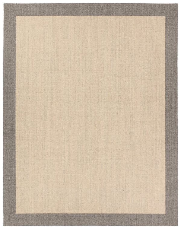 Jaipur Living Gabe Leyar Gab01 Handwoven Handmade 100% Sisal Solids Border Indoor Rug Tan, Gray 100% Sisal, 100% Polyester Non Woven Rug160799