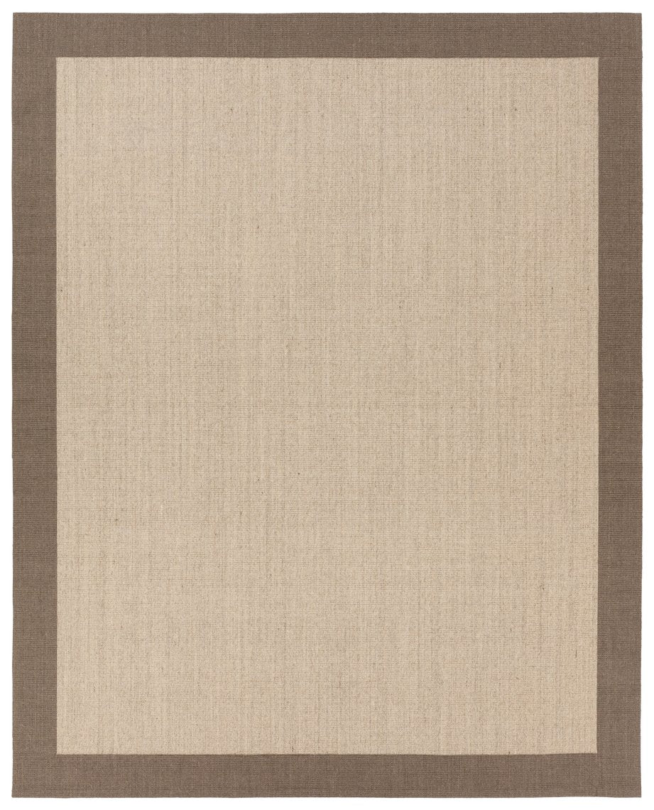Jaipur Living Gabe Leyar Gab02 Handwoven Handmade 100% Sisal Solids Border Indoor Rug Tan, Brown 100% Sisal, 100% Polyester Non Woven Rug160802