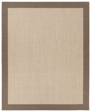 Jaipur Living Gabe Leyar Gab02 Handwoven Handmade 100% Sisal Solids Border Indoor Rug Tan, Brown 100% Sisal, 100% Polyester Non Woven Rug160802