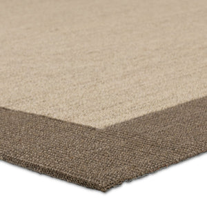 Jaipur Living Gabe Leyar Gab02 Handwoven Handmade 100% Sisal Solids Border Indoor Rug Tan, Brown 100% Sisal, 100% Polyester Non Woven Rug160802