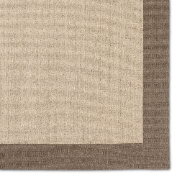 Jaipur Living Gabe Leyar Gab02 Handwoven Handmade 100% Sisal Solids Border Indoor Rug Tan, Brown 100% Sisal, 100% Polyester Non Woven Rug160802