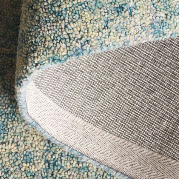 Safavieh Gabbeh Hand-tufted Area Rug In Serene Light Blue Beige - Artistry And Comfort For Your Home Decor Light Blue ,Beige 80% Imported Handspun Wool,20% Cotton Gab101l-6