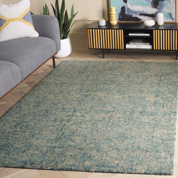 Safavieh Gabbeh Hand-tufted Area Rug In Serene Light Blue Beige - Artistry And Comfort For Your Home Decor Light Blue ,Beige 80% Imported Handspun Wool,20% Cotton Gab101l-6