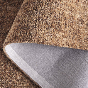 Safavieh Gabbeh Hand-tufted Area Rug: Luxurious Wool & Cotton Blend, Tranquil Abstract Design For Any Room Gold ,Brown 80% Imported Handspun Wool,20% Cotton Gab101t-5