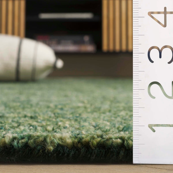 Safavieh Gabbeh Hand-tufted Area Rug: Luxurious Wool & Cotton Blend, Tranquil Abstract Design For Any Room Green 80% Imported Handspun Wool,20% Cotton Gab101y-5