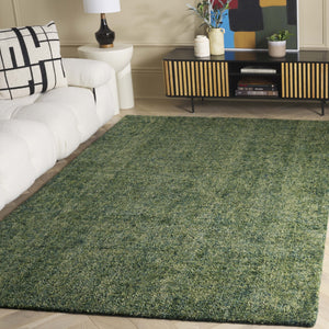 Safavieh Gabbeh Hand-tufted Area Rug: Luxurious Wool & Cotton Blend, Tranquil Abstract Design For Any Room Green 80% Imported Handspun Wool,20% Cotton Gab101y-5