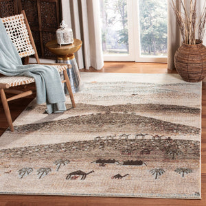 Safavieh Gabbeh 547 Power Loomed Traditional Rug Cream / Olive GAB547A-5