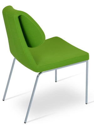 Soho Concept Gakko Dining Chair - Stylish Chrome Base, Durable Camira Fabric, 10-year Guarantee, Limited Stock! Chrome  Soho-concept-dining-chair-03692