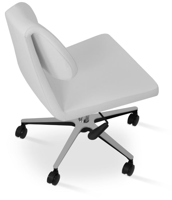 Soho Concept Gakko Office Chair - Italian Ppm Upholstery, 5-year Guarantee, Adjustable Height, Modern Design White  Soho-concept-dining-chair-12687