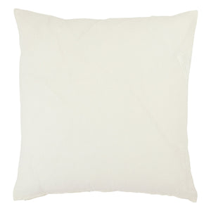 Jaipur Living Vibe by Jaipur Living Pembroke Linen Pillow Cover Woven Stripe Neutral Bedroom Accent PLC102396