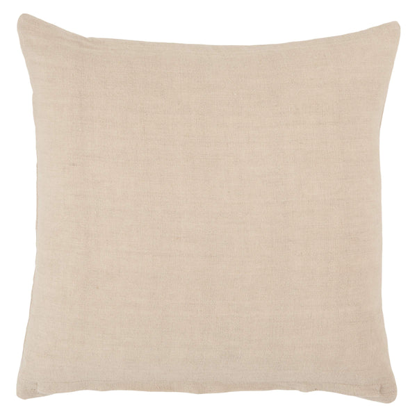 Jaipur Living Vibe by Jaipur Living Neutra Linen Geometric Taupe Throw Pillow Cover for Sofas PLC102397