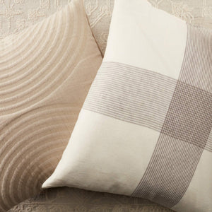 Jaipur Living Vibe by Jaipur Living Lautner Arch Motif Linen Pillow Cover for Neutral Interiors PLC102398