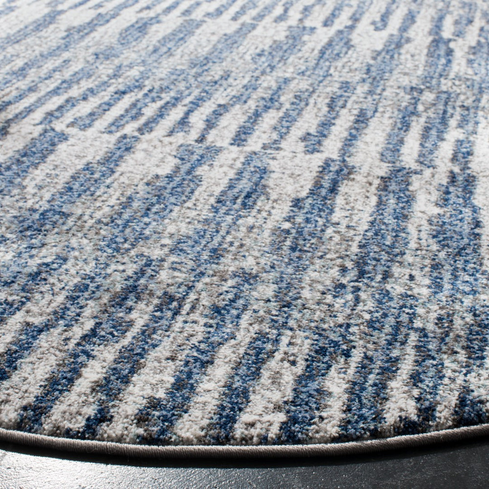 Safavieh Galaxy 118 Power Loomed Contemporary Rug Navy / Light Grey GAL118N-6