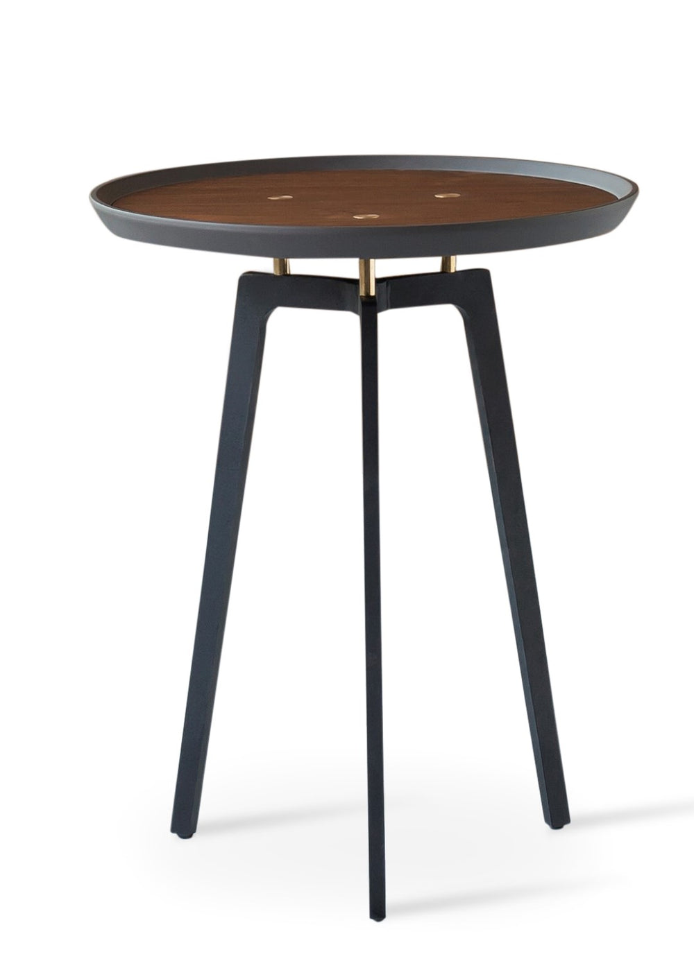 Soho Concept Galaxy Coffee Table: Stylish Walnut Veneer Top With Matte Grey Edge & Sleek Black Metal Base Walnut,Gray,Black  Soho-concept-dining-chair-13802
