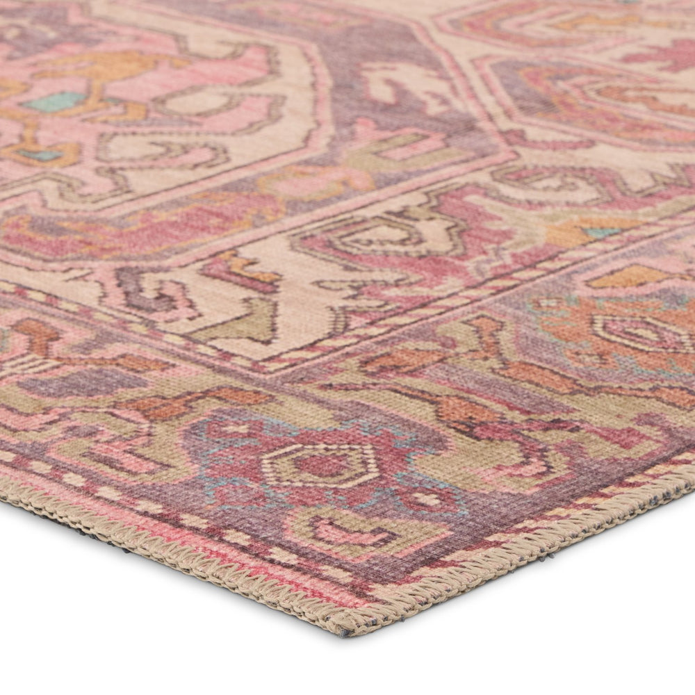 Jaipur Living Garcia Elanor Gar05 Powerloomed Machinemade 100% Polyester Traditional Medallion Indoor Rug Pink, Purple 100% Polyester, 50%Cot40%Poly10%Oth Rug157879