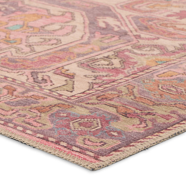 Jaipur Living Garcia Elanor Gar05 Powerloomed Machinemade 100% Polyester Traditional Medallion Indoor Rug Pink, Purple 100% Polyester, 50%Cot40%Poly10%Oth Rug157879