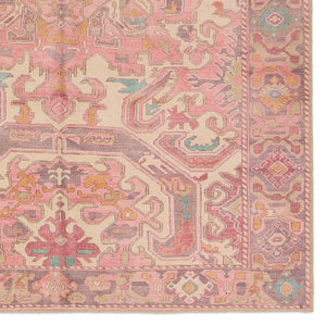 Jaipur Living Garcia Elanor Gar05 Powerloomed Machinemade 100% Polyester Traditional Medallion Indoor Rug Pink, Purple 100% Polyester, 50%Cot40%Poly10%Oth Rug157879