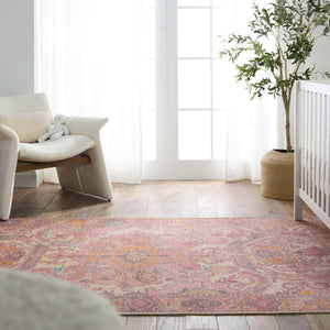 Jaipur Living Garcia Elanor Gar05 Powerloomed Machinemade 100% Polyester Traditional Medallion Indoor Rug Pink, Purple 100% Polyester, 50%Cot40%Poly10%Oth Rug157879