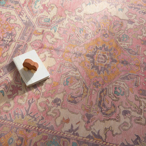 Jaipur Living Garcia Elanor Gar05 Powerloomed Machinemade 100% Polyester Traditional Medallion Indoor Rug Pink, Purple 100% Polyester, 50%Cot40%Poly10%Oth Rug157879