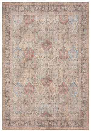 Jaipur Living Garcia Toreth Gar07 Powerloomed Machinemade 100% Polyester Traditional Trellis Indoor Rug Tan, Red 100% Polyester, Polyester Woven Canvas Rug160990
