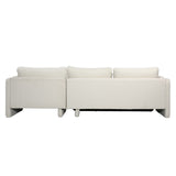 Dovetail Valento Chaise Sectional Boucle - Toscana Ivory
