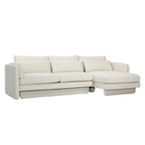 Dovetail Valento Chaise Sectional Boucle - Toscana Ivory