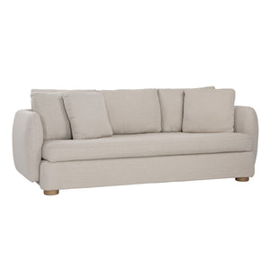Dovetail Solaris Sofa Performance Weave and Pine Wood Legs​ - Canyon Parchment