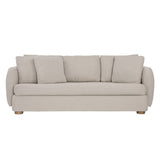 Dovetail Solaris Sofa Performance Weave and Pine Wood Legs​ - Canyon Parchment