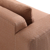 Dovetail Verena Sofa Performance Weave and Pine Wood Legs​ - Canyon Clay and Walnut