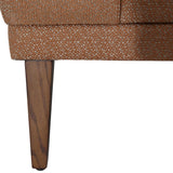 Dovetail Verena Sofa Performance Weave and Pine Wood Legs​ - Canyon Clay and Walnut