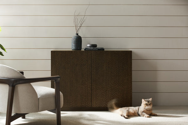 Greenington Avalon Solid Bamboo Console Sideboard with Soft Close Doors and Textured Front GAV001BL