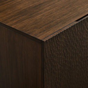 Greenington Avalon Solid Bamboo Console Sideboard with Soft Close Doors and Textured Front GAV001BL