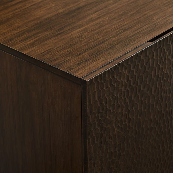 Greenington Avalon Solid Bamboo Console Sideboard with Soft Close Doors and Textured Front GAV001BL