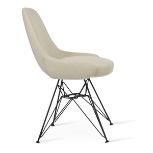 Soho Concept Gazel Tower Dining Chair - Elegant Upholstery, Durable Fabrics, 10-year Guarantee, Luxury Base Options Black,White  Soho-concept-dining-chair-04230