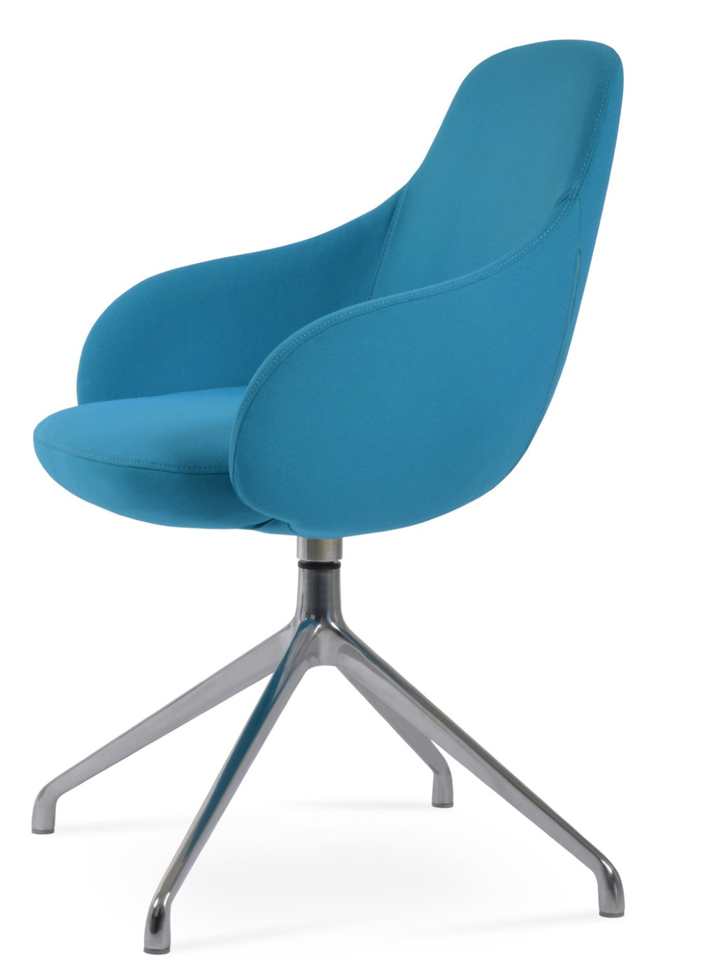 Soho Concept Gazel Arm-spider Dining Chair In Turquoise – Stylish, Durable Camira Fabric With 10-year Guarantee Turquoise  Soho-concept-dining-chair-04004