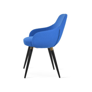 Soho Concept Gazel Arm Ana Counter & Bar Stools - Stylish, Durable Seats In Boucle Fabric & Leather, 10-year Guarantee Black,Brass,Blue  Soho-concept-dining-chair-03809