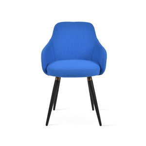 Soho Concept Gazel Arm Ana Counter & Bar Stools - Stylish, Durable Seats In Boucle Fabric & Leather, 10-year Guarantee Black,Brass,Blue  Soho-concept-dining-chair-03809