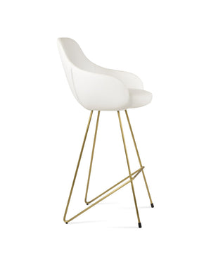 Soho Concept Gazel Arm Barstools & Counterstools - Stylish Chrome, Black, Brass Designs With 2-year Guarantee! Brass,White  Soho-concept-dining-chair-08742