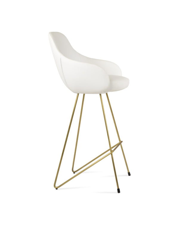 Soho Concept Gazel Arm Barstools & Counterstools - Stylish Chrome, Black, Brass Designs With 2-year Guarantee! Brass,White  Soho-concept-dining-chair-08742
