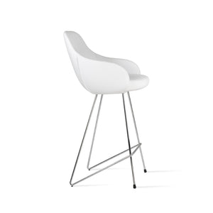 Soho Concept Gazel Arm Barstools & Counterstools - Stylish Chrome, Black, Brass Designs With 2-year Guarantee! Chrome,White  Soho-concept-dining-chair-08743