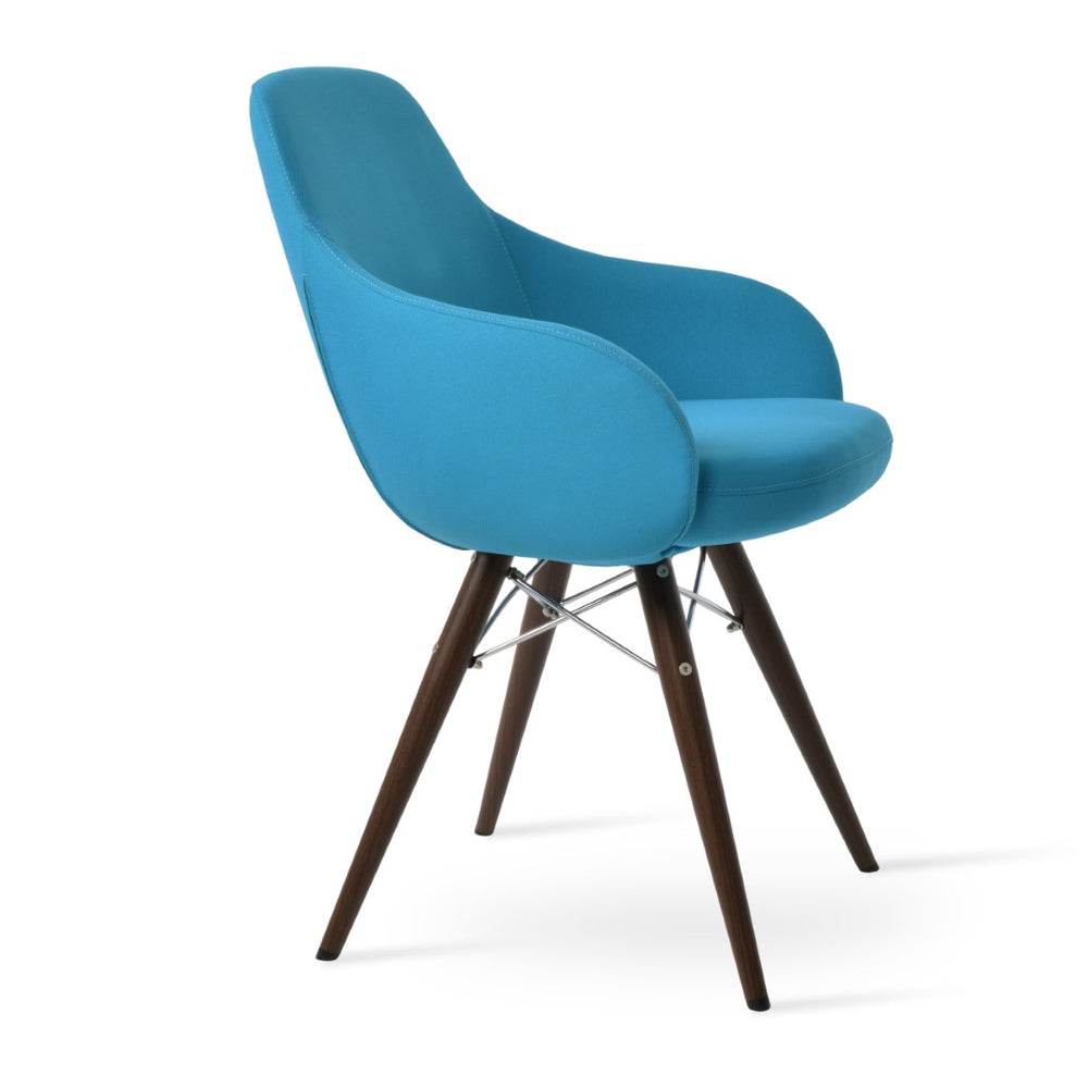 Soho Concept Gazel Arm Mw Counter And Bar Chair – Stylish Upholstered Stools With 10-year Guarantee & Comfort Walnut  Soho-concept-dining-chair-03852