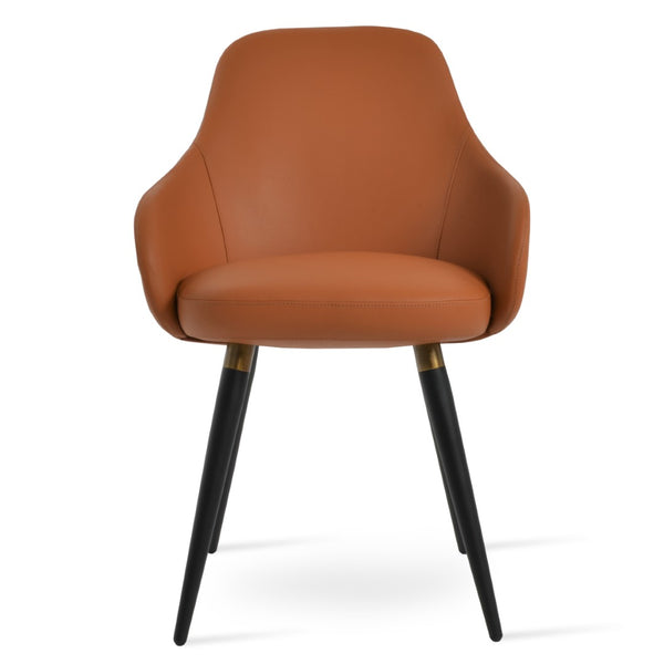 Soho Concept Gazel Arm Ana Counter & Bar Stools - Stylish, Durable Seats In Boucle Fabric & Leather, 10-year Guarantee Black,Gold  Soho-concept-dining-chair-03843