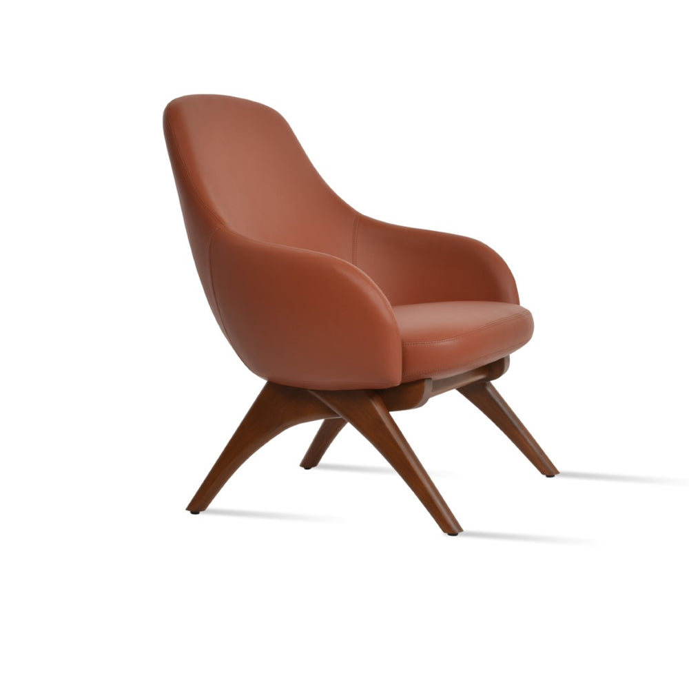 Soho Concept Gazel Arm (Ppm-fr) Leatherette Chair - Soft Ash & Walnut Finish, 2-year Guarantee For Comfort! Ash,Walnut  Soho-concept-dining-chair-13105
